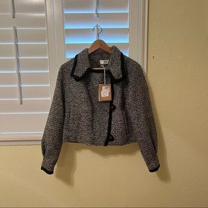 Women’s Black Tweed Blazer Size S